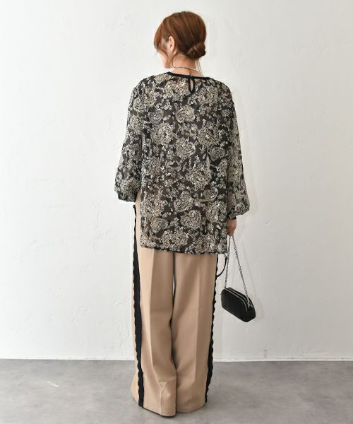  TRANOI.｜ジャガードプルオーバー [[242J203]][C]