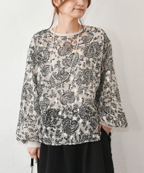  TRANOI.｜ジャガードプルオーバー [[242J203]][C]