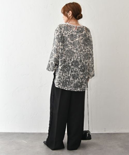  TRANOI.｜ジャガードプルオーバー [[242J203]][C]