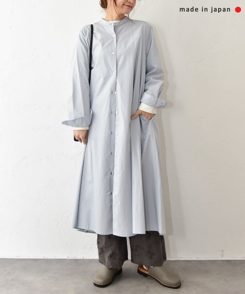 MidiUmi｜line band cpllar shirt OP [[3-75999761]][C]