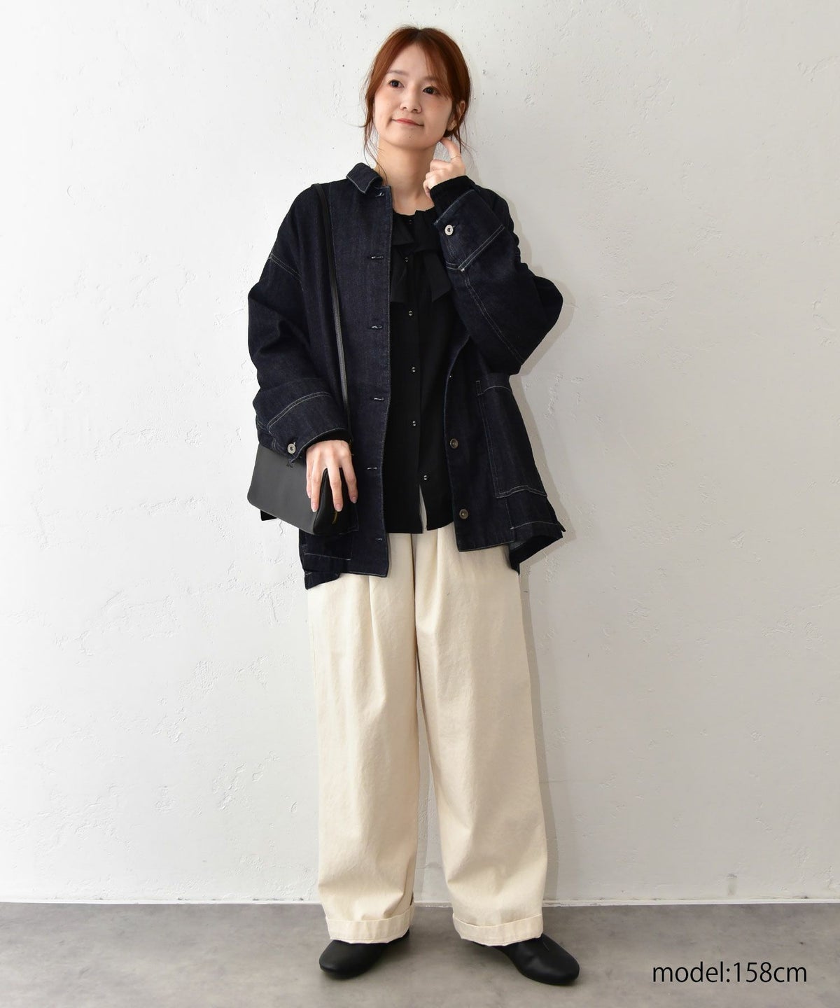 mizuiro ind｜wide denim coverall [[1-270039OW]][C]