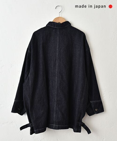 mizuiro ind｜wide denim coverall [[1-270039OW]][C]