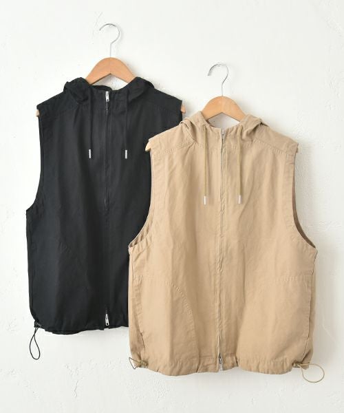 Our.｜フーディージップアップベスト [[131372H]][C]