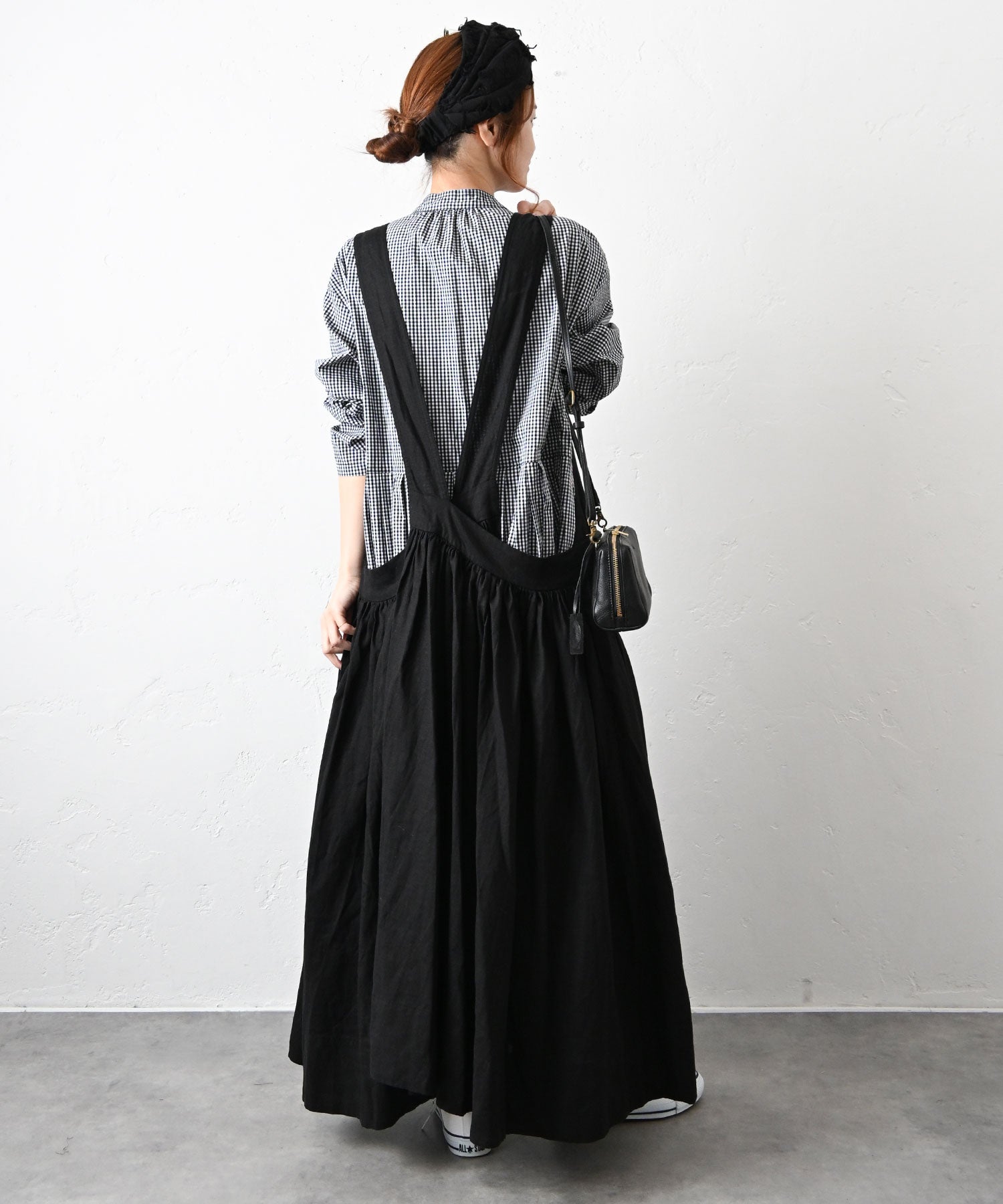 hagumu｜リネン混エプロンワンピース [[hag-179]][C] | ma28 ONLINE STORE