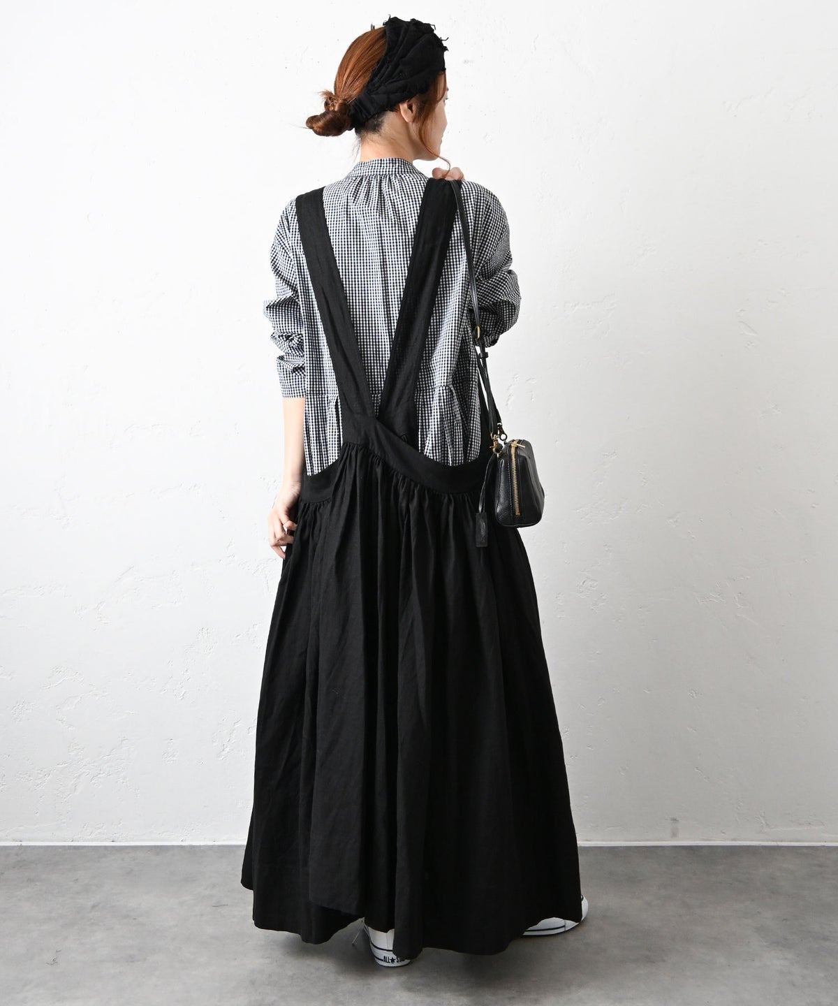 hagumu｜リネン混エプロンワンピース [[hag-179]][C]