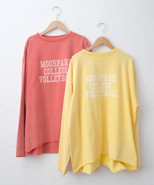 IN THE MARKET｜ピグメントカレッジロゴミニ裏毛ロンT [[C-2512]][C]