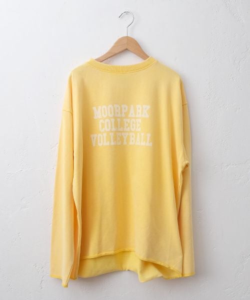 IN THE MARKET｜ピグメントカレッジロゴミニ裏毛ロンT [[C-2512]][C]