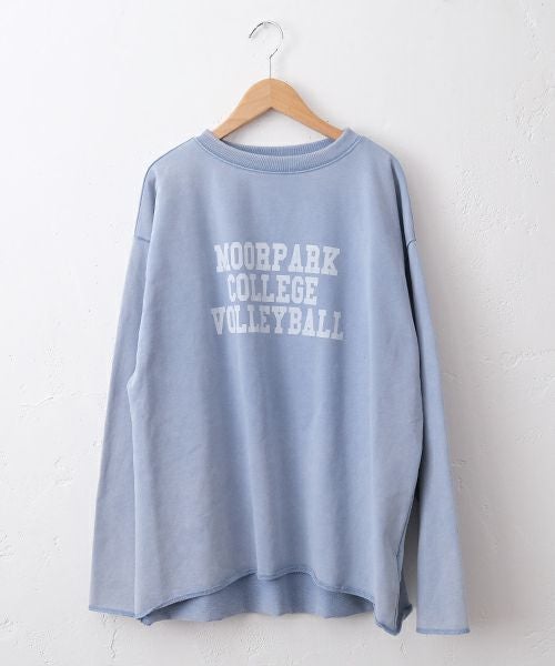 IN THE MARKET｜ピグメントカレッジロゴミニ裏毛ロンT [[C-2512]][C]