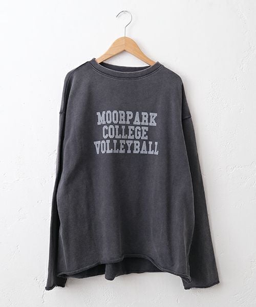 IN THE MARKET｜ピグメントカレッジロゴミニ裏毛ロンT [[C-2512]][C]