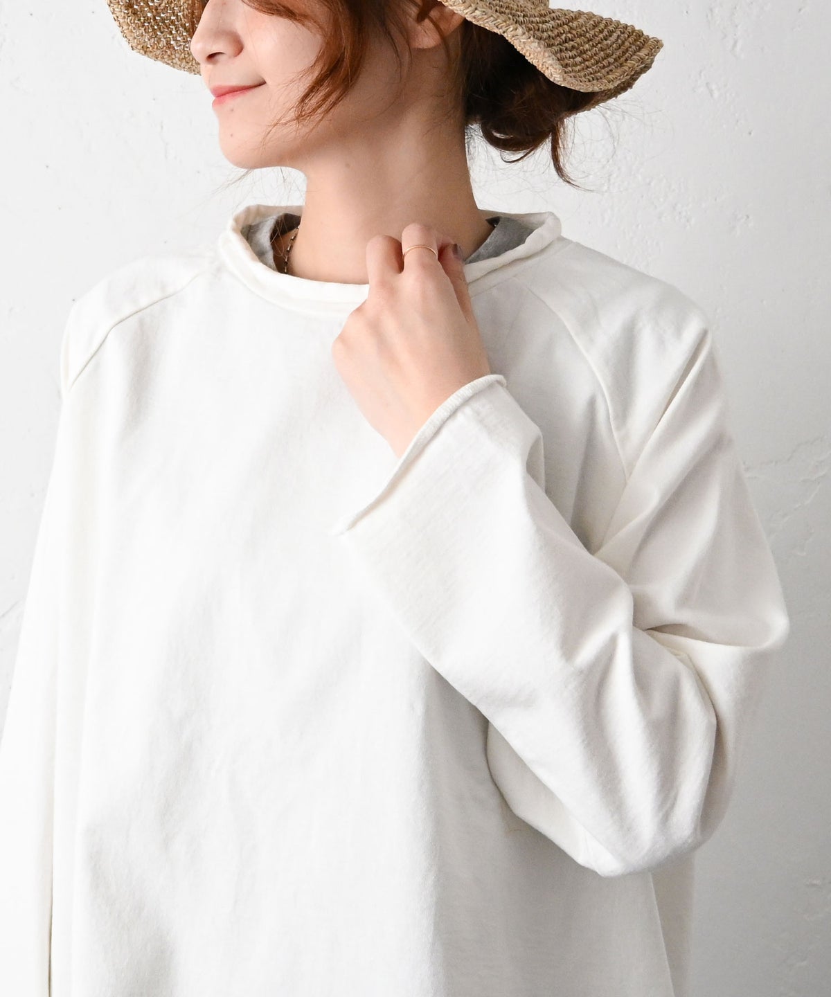 her.｜ラグランオーバーロックヘムプルオーバー [[MA-35210-1]][C]