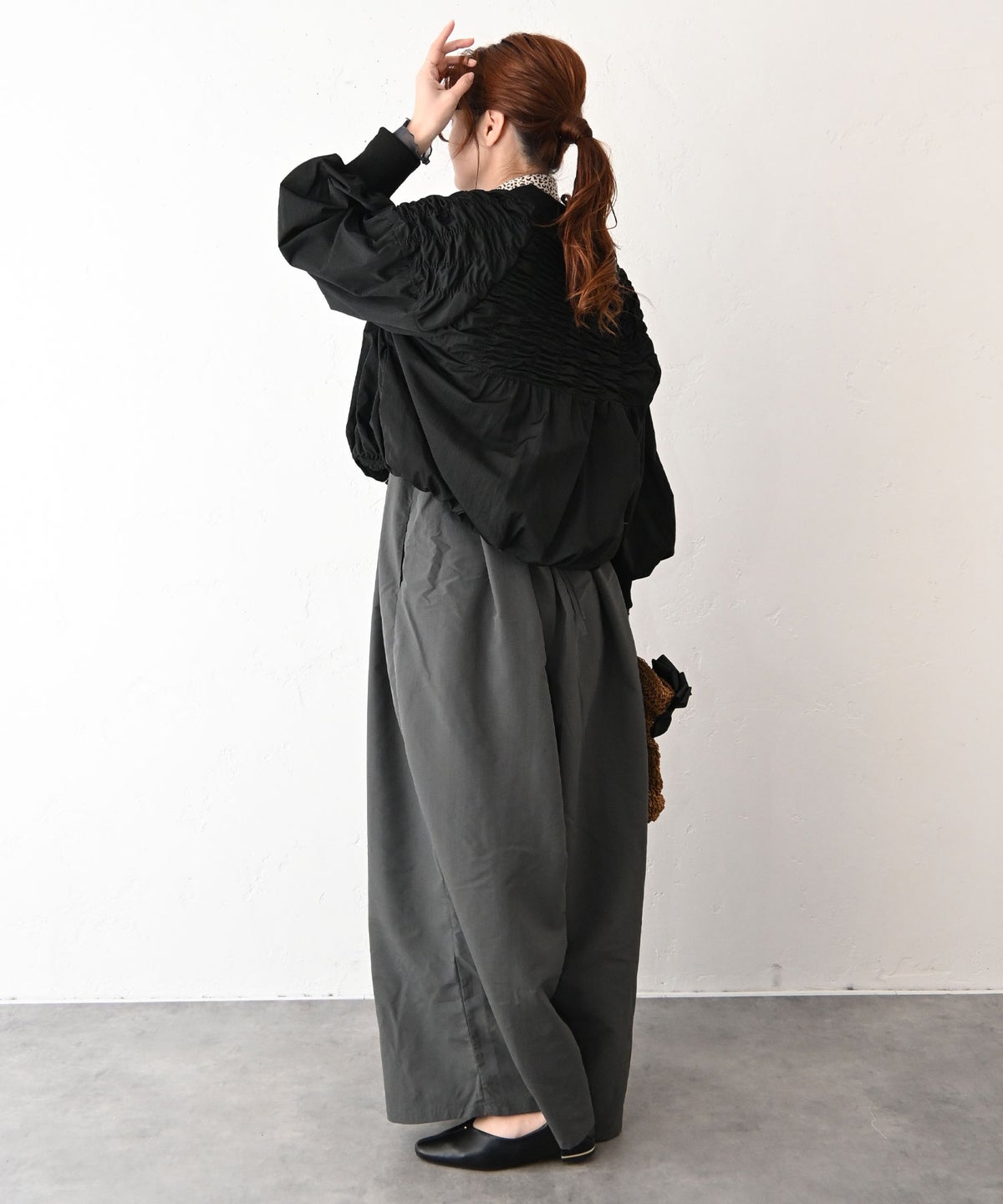 HUMS｜シャーリングデザインブルゾン [[410162]][C]