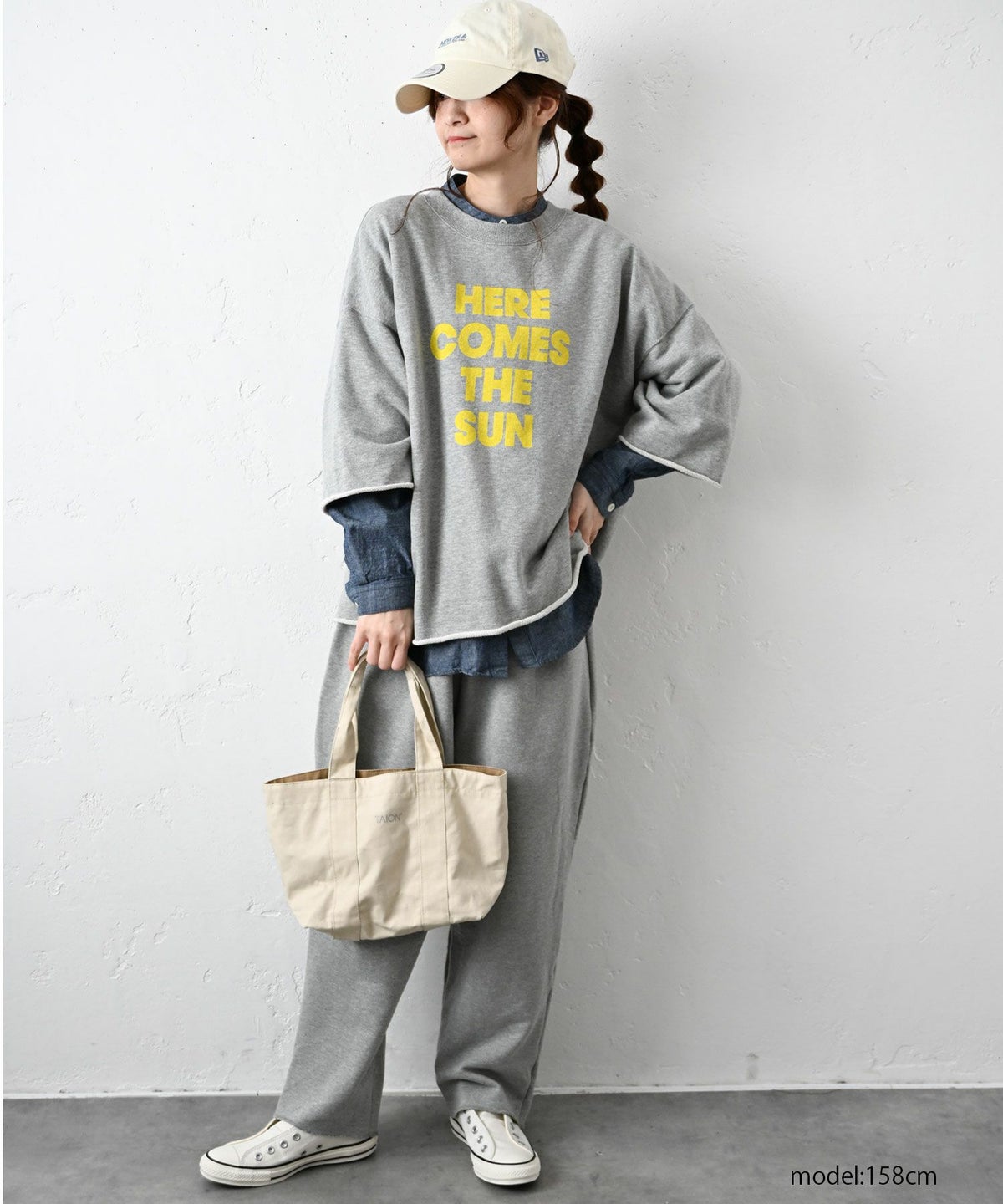 her.｜ロゴプリント7分袖カットソー [[HCTS-COCS]][C]