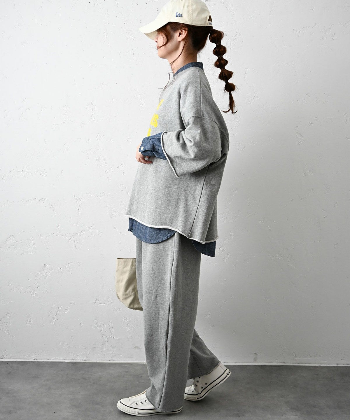 her.｜ロゴプリント7分袖カットソー [[HCTS-COCS]][C]