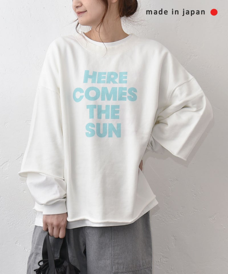 her.｜ロゴプリント7分袖カットソー [[HCTS-COCS]][C]