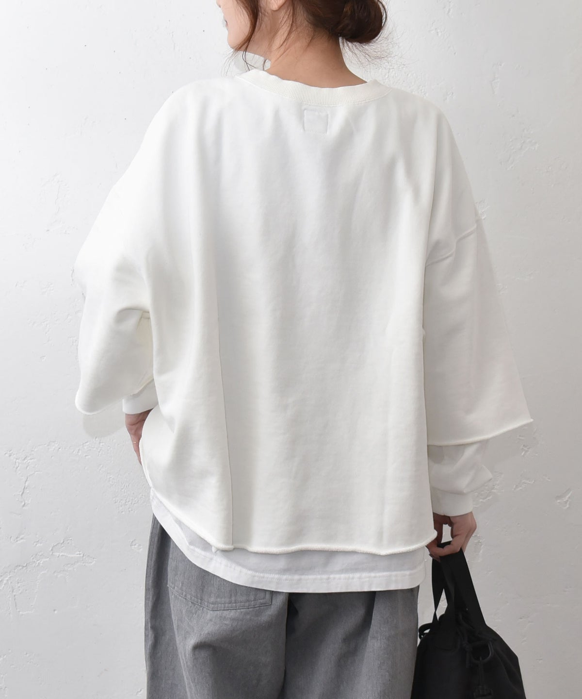 her.｜ロゴプリント7分袖カットソー [[HCTS-COCS]][C]