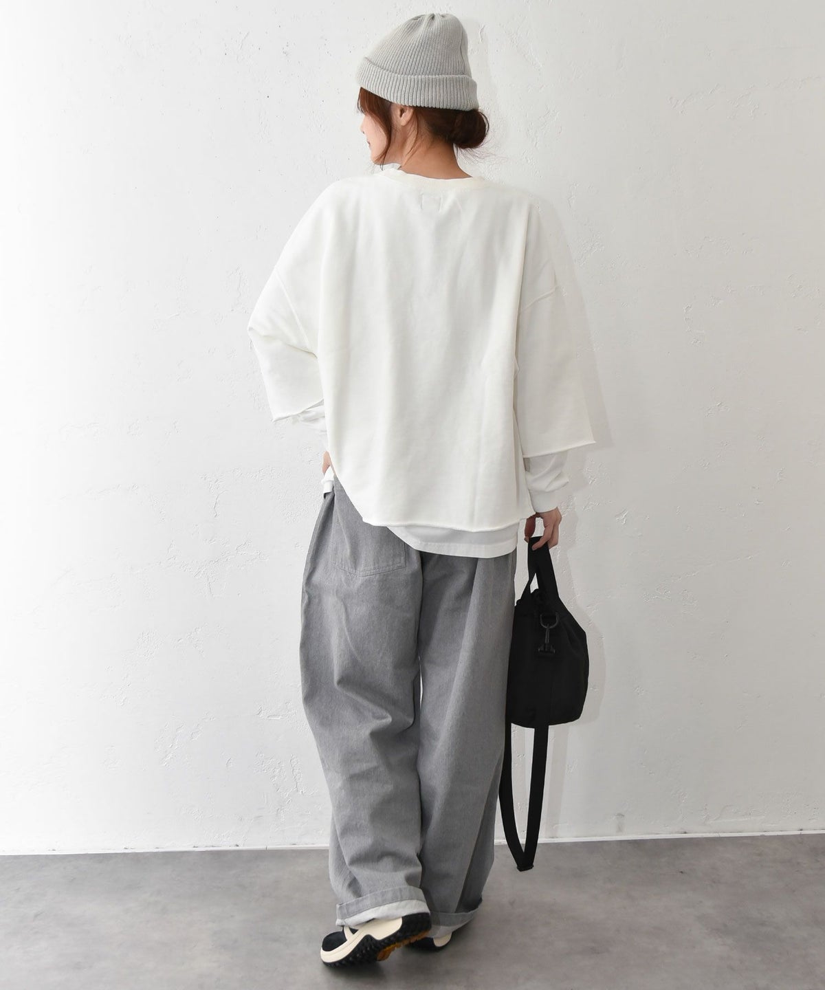 her.｜ロゴプリント7分袖カットソー [[HCTS-COCS]][C]