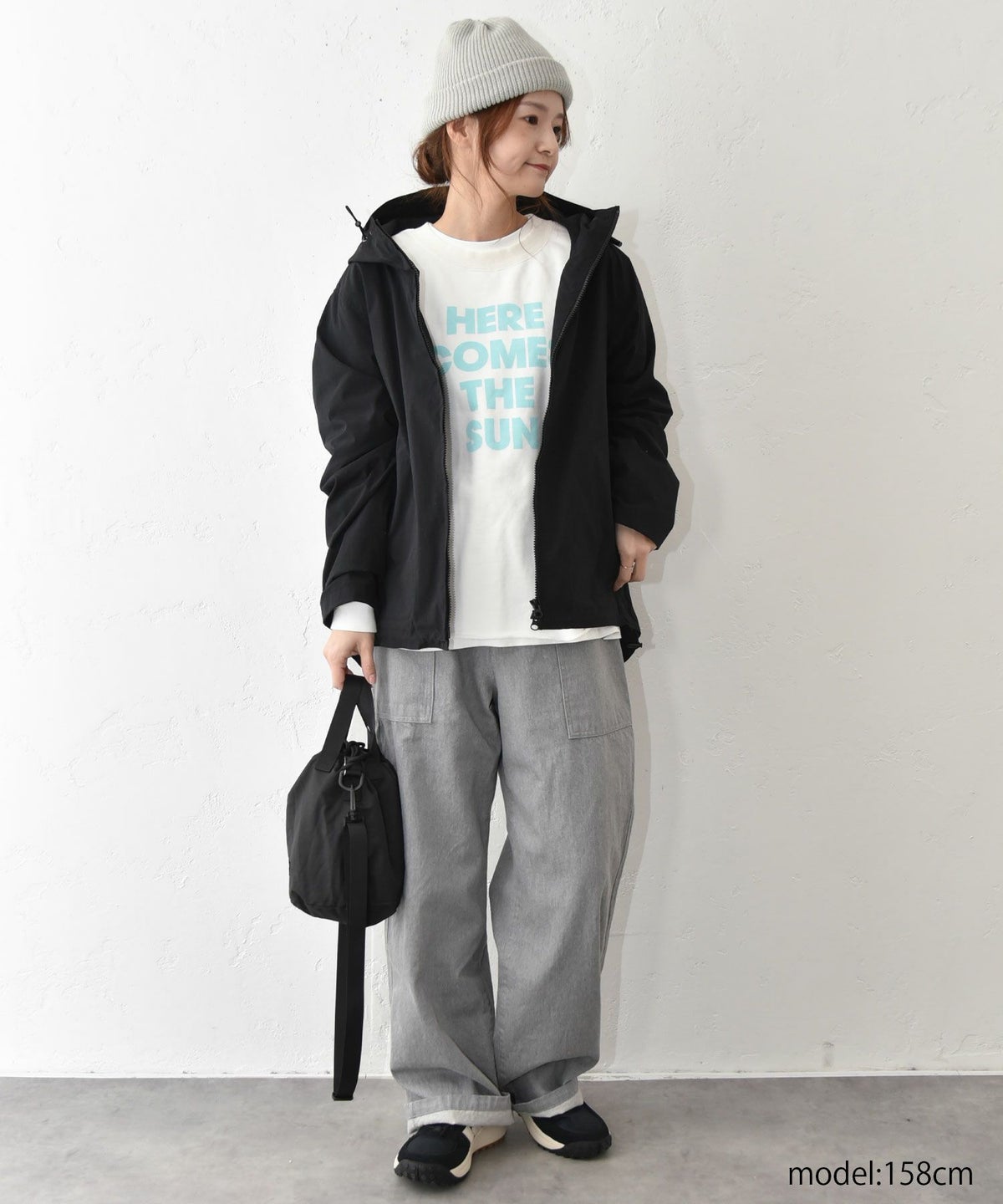 her.｜ロゴプリント7分袖カットソー [[HCTS-COCS]][C]