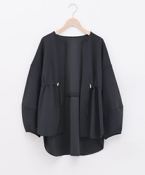 Wrapin nine9 完売品黒サイドスリットオーバーサイズコートジャケット Wrapin nine 9｜サンディカットJZジャケット [[8869259]][F] | ma28