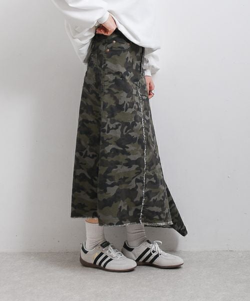 MARGAUX VINTAGE｜カモフラスカート [[MG SK-26012-S]][F] | ma28