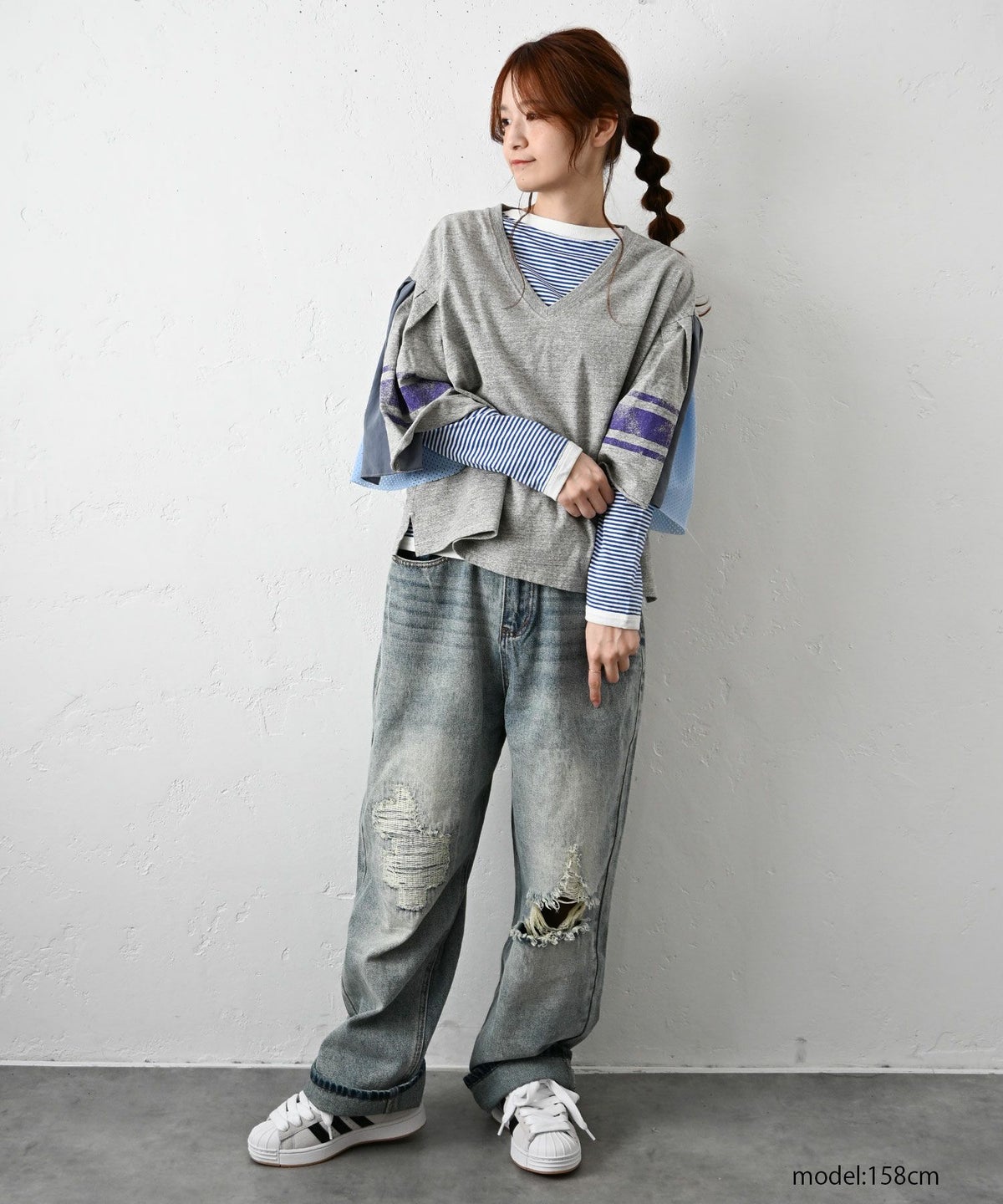 GO TO HOLLYWOOD｜天竺フリフリフットボールTシャツ [[32620408]][C]