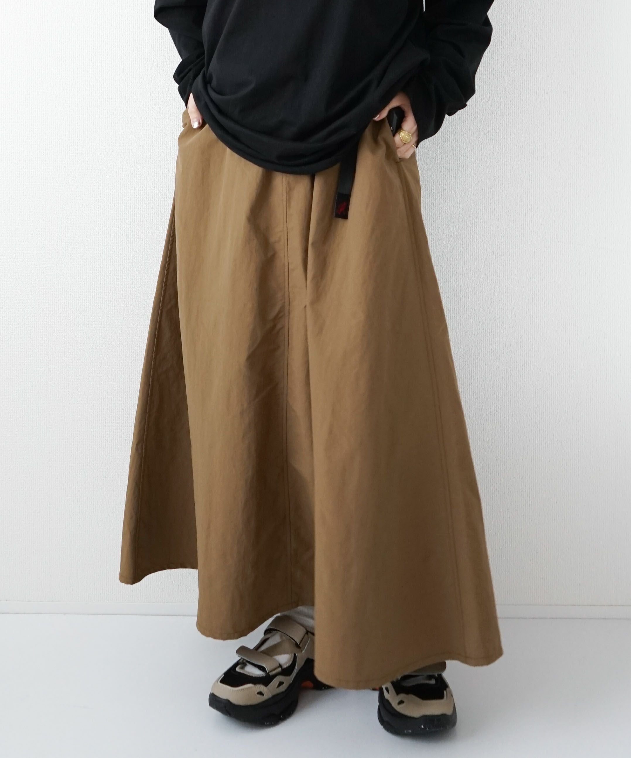 GRAMICCI｜NYLON FLARE SKIRT [[GLSK6-SJP008]][D] | ma28 ONLINE STORE
