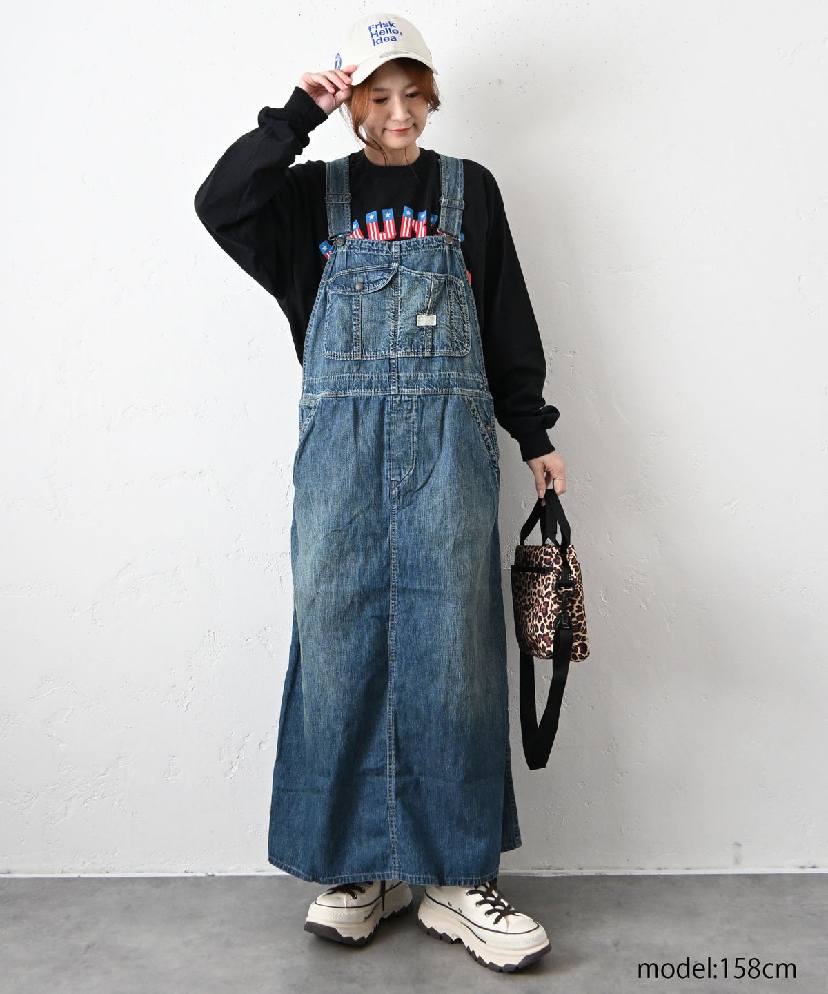 DENIM&DUNGAREE｜8OZデニムジャンバースカート [[22620702]][C]