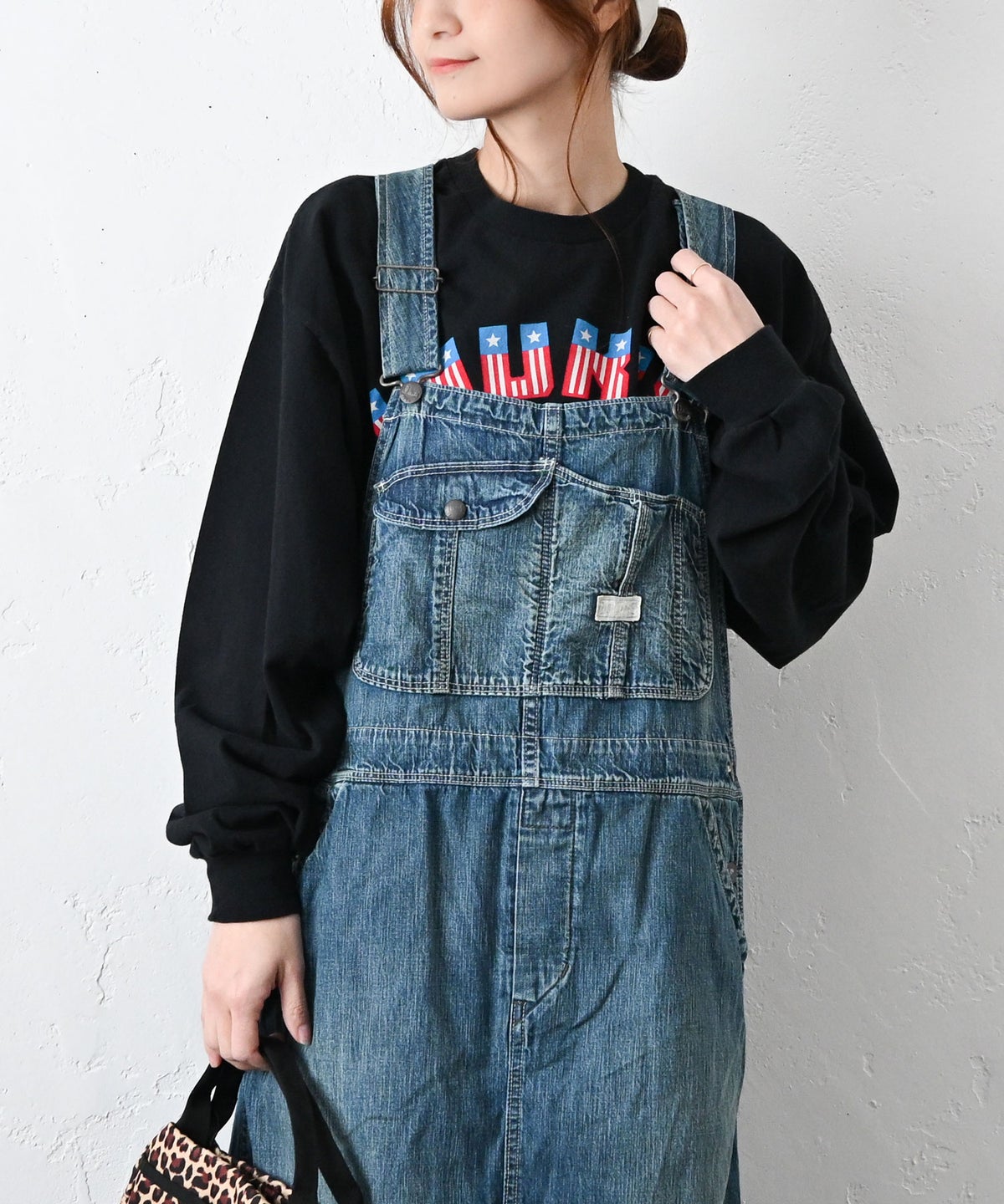 DENIM&DUNGAREE｜8OZデニムジャンバースカート [[22620702]][C]