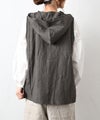 08Mab｜リネンフード付前開きベスト [[CF-1025HF1308]][C]