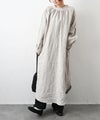 08Mab｜リネンボリュームスリーブ前開きワンピース [[CF-1025HF1300]][C]