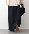 08Mab｜リネンコットンデニムスカート風パンツ [[CF-1224HF1101]][C]