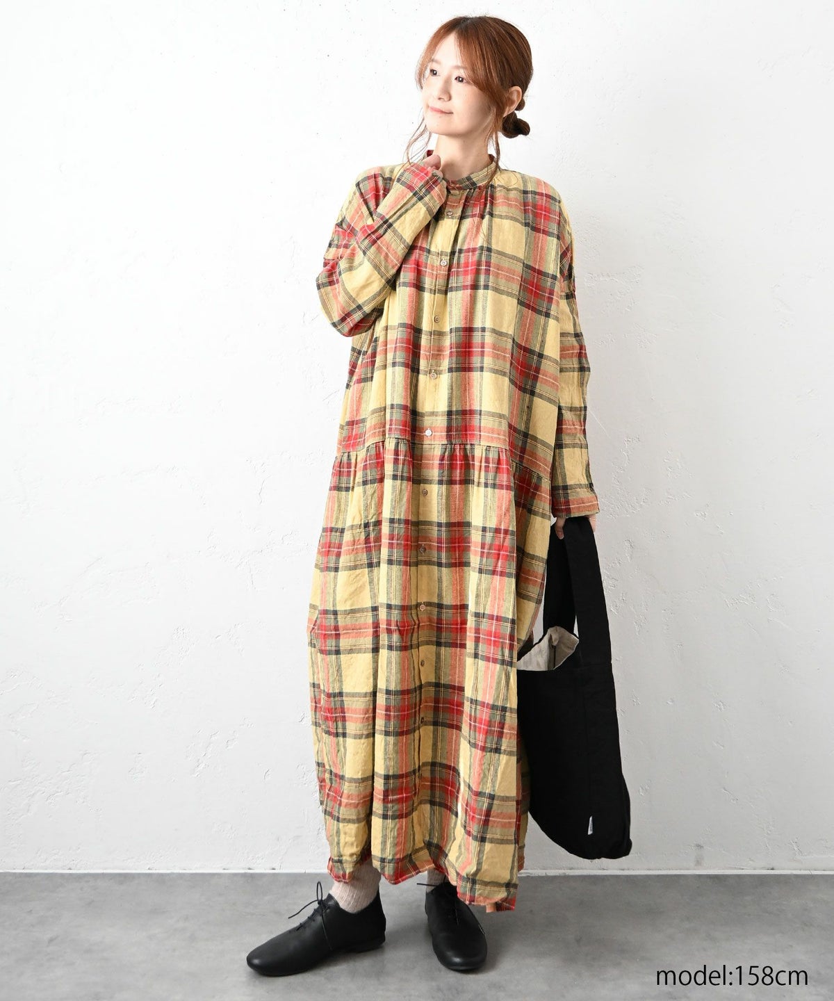 Antiquite's｜タータンチェック前開きワンピース [[1100902]][C]