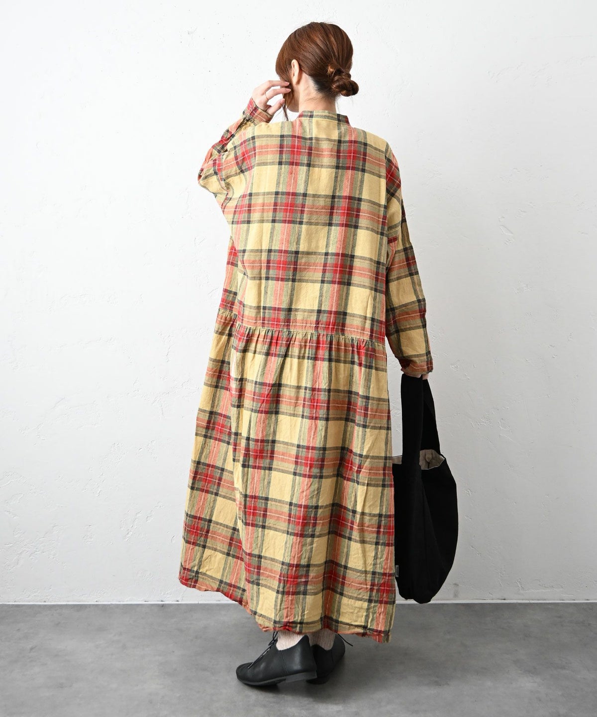 Antiquite's｜タータンチェック前開きワンピース [[1100902]][C]