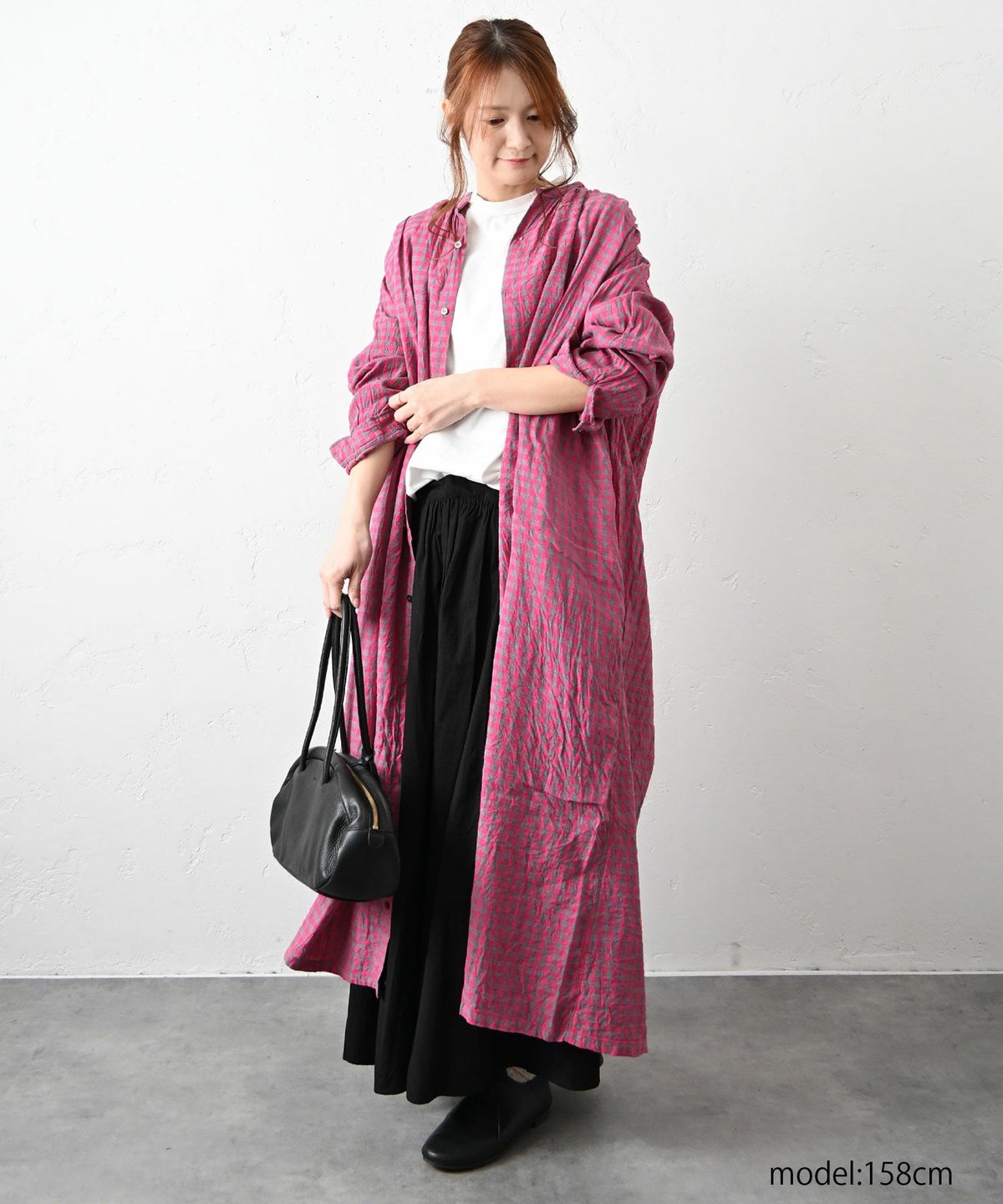 Antiquite's｜ギンガムチェック前開きワンピース [[1100905]][C]