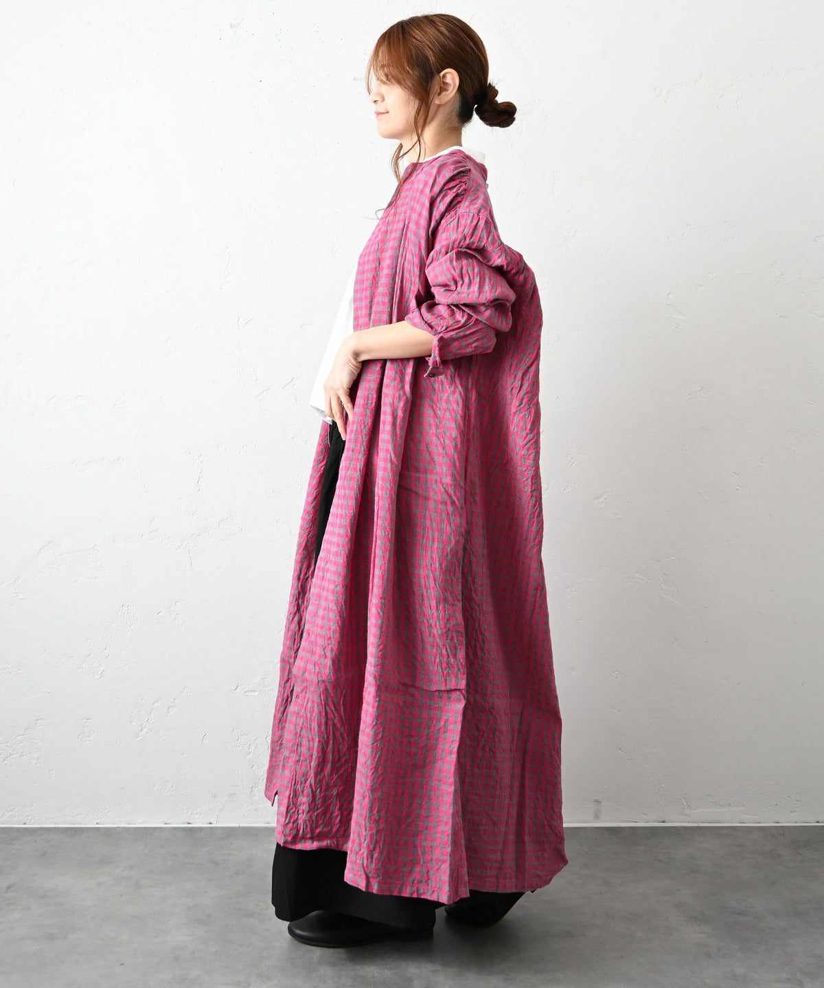 Antiquite's｜ギンガムチェック前開きワンピース [[1100905]][C]