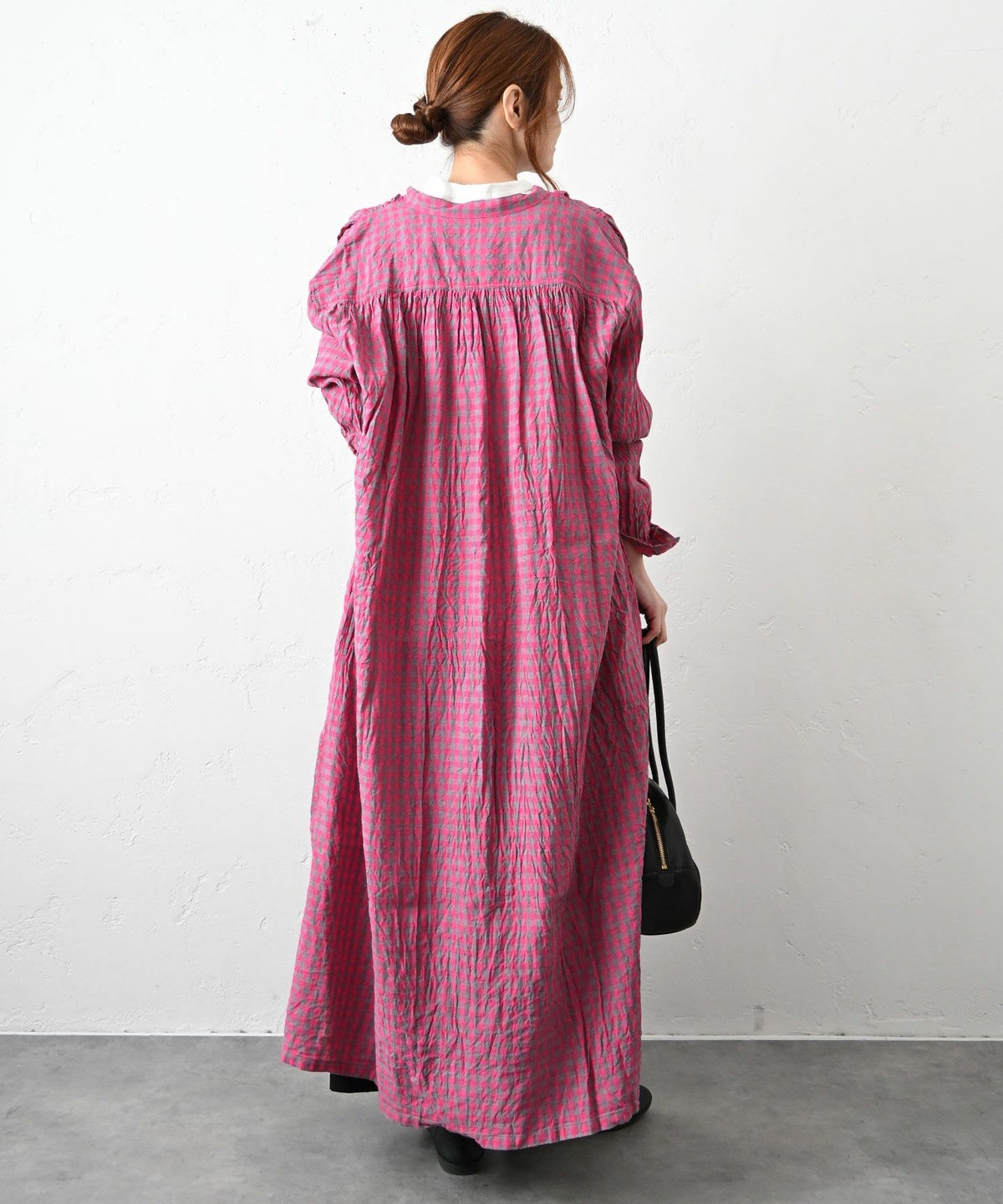 Antiquite's｜ギンガムチェック前開きワンピース [[1100905]][C]