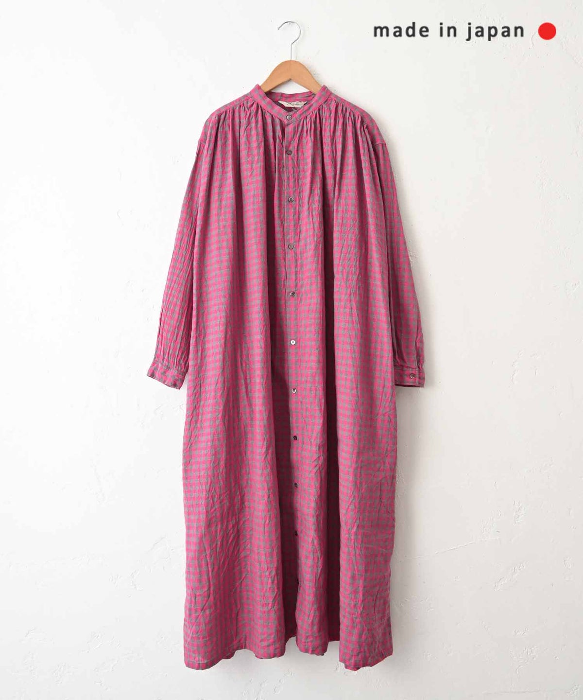  Antiquite's｜ギンガムチェック前開きワンピース [[1100905]][C]