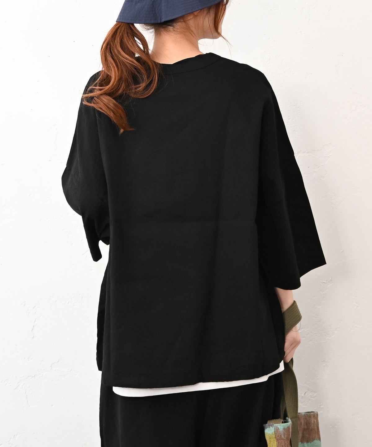 prit｜7分袖裾ヒモプルオーバー [[P81625]][C]