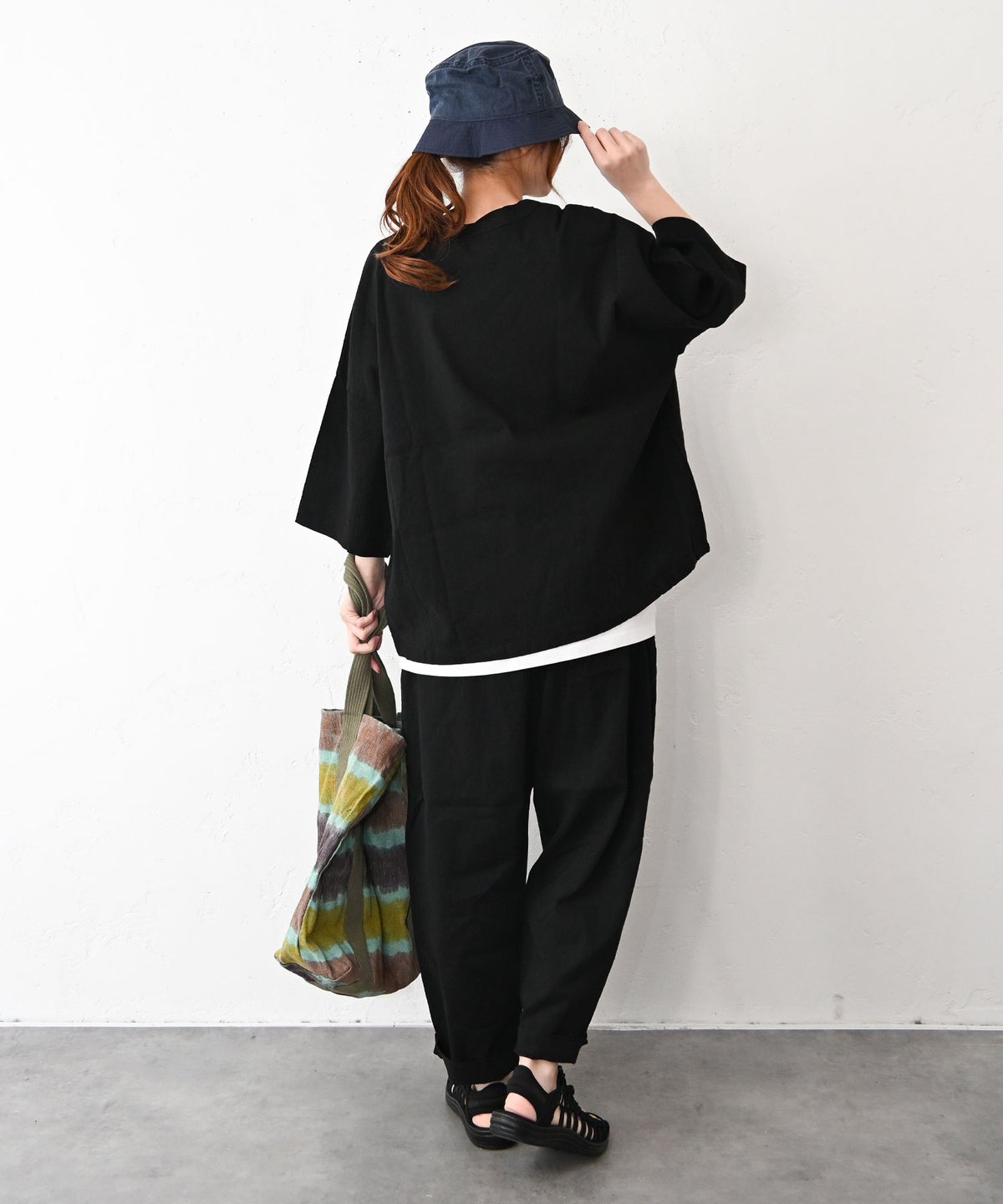 prit｜7分袖裾ヒモプルオーバー [[P81625]][C]