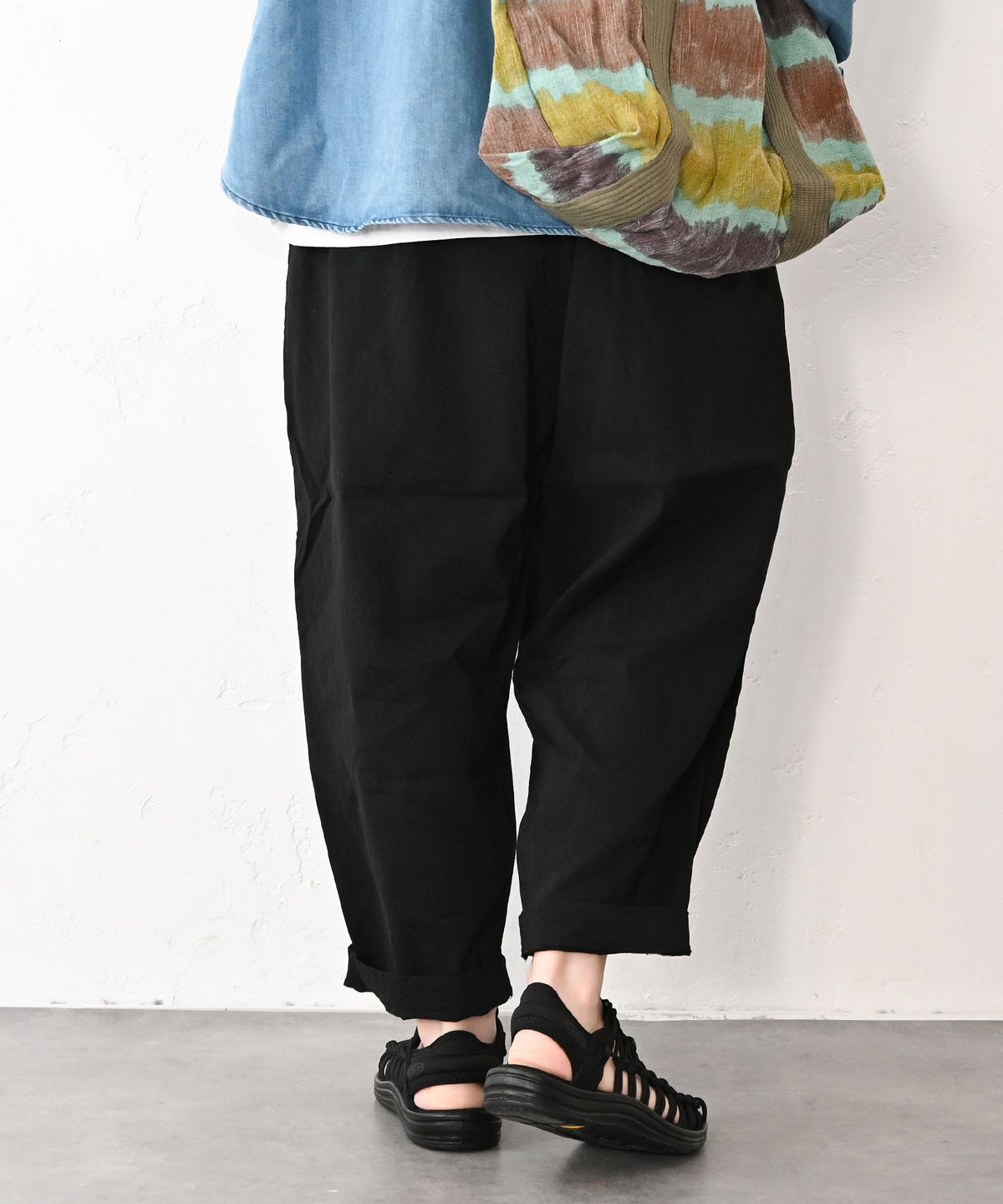  prit｜リネンレーヨンス トレッチスロウパンツ [[P71622]][C]