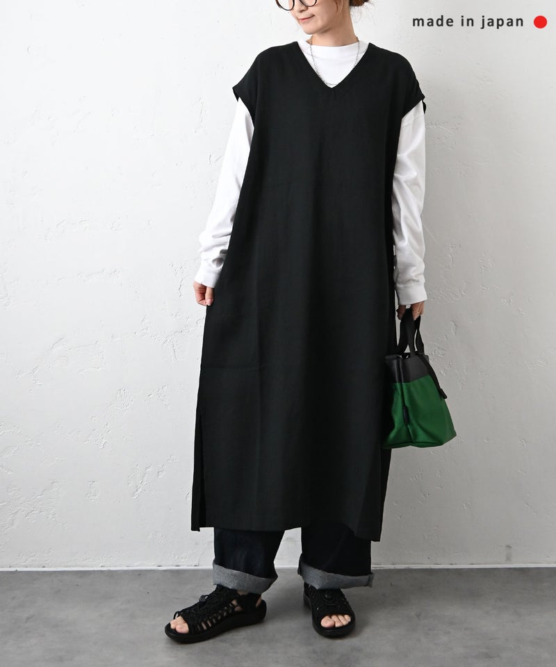 prit｜切替Vネックオーバーワンピース [[P91629]][C]