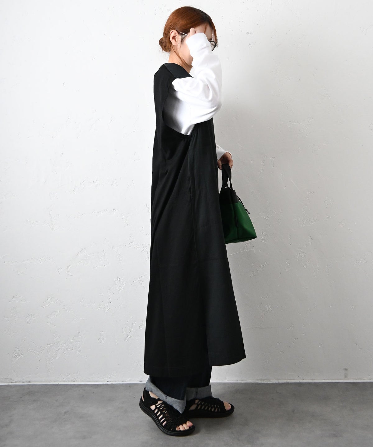 prit｜切替Vネックオーバーワンピース [[P91629]][C]