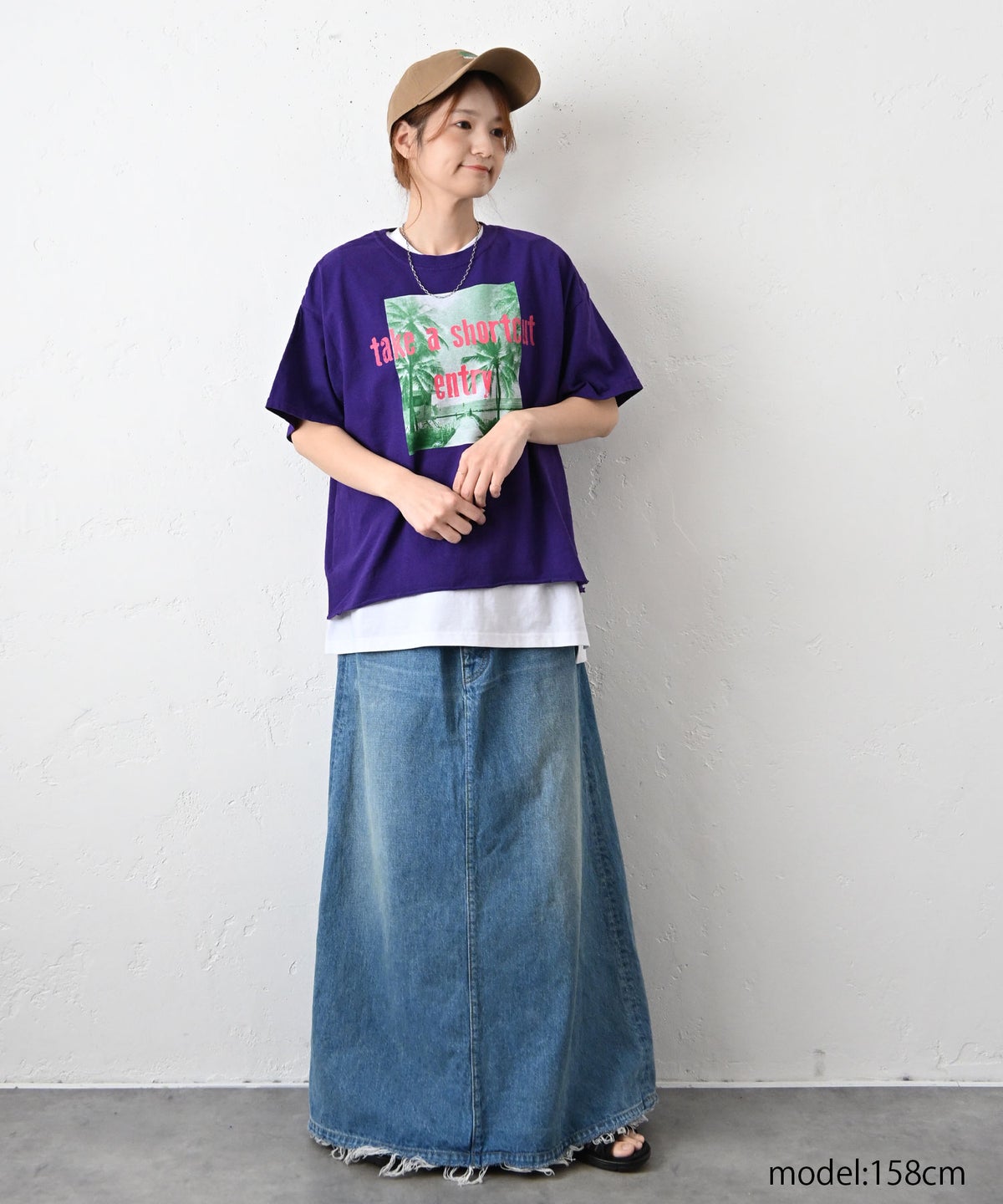 THE DAY｜カットオフ半袖Tシャツ [[TG-260517]][C]