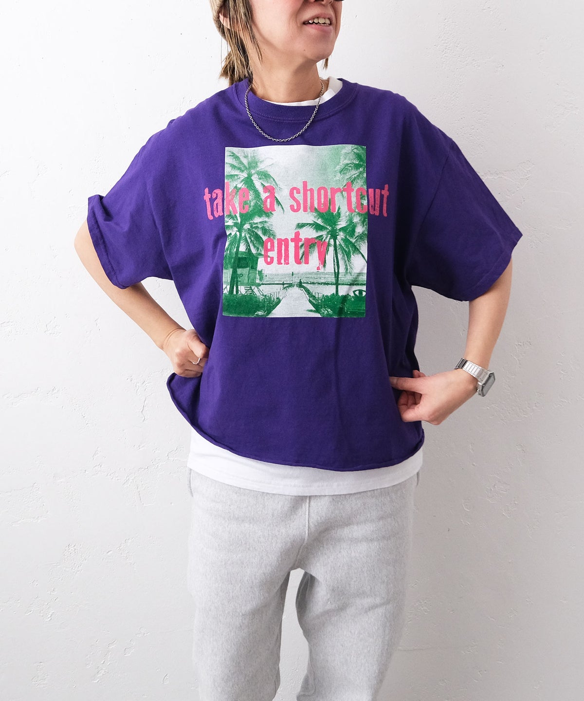 THE DAY｜カットオフ半袖Tシャツ [[TG-260517]][C]