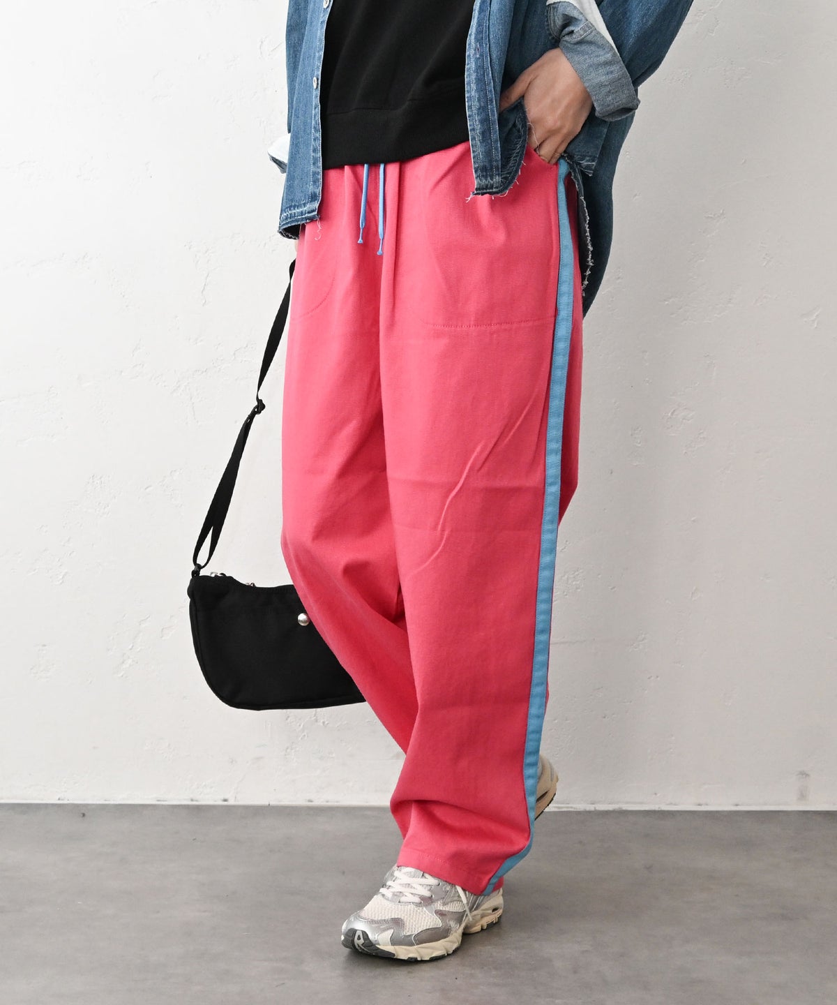 Johnbull｜コットンリネンラインイージーパンツ [[JL261P12]][C]