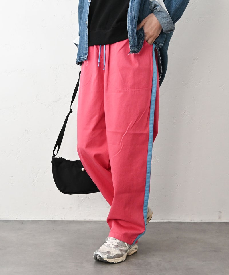 Johnbull｜コットンリネンラインイージーパンツ [[JL261P12]][C]