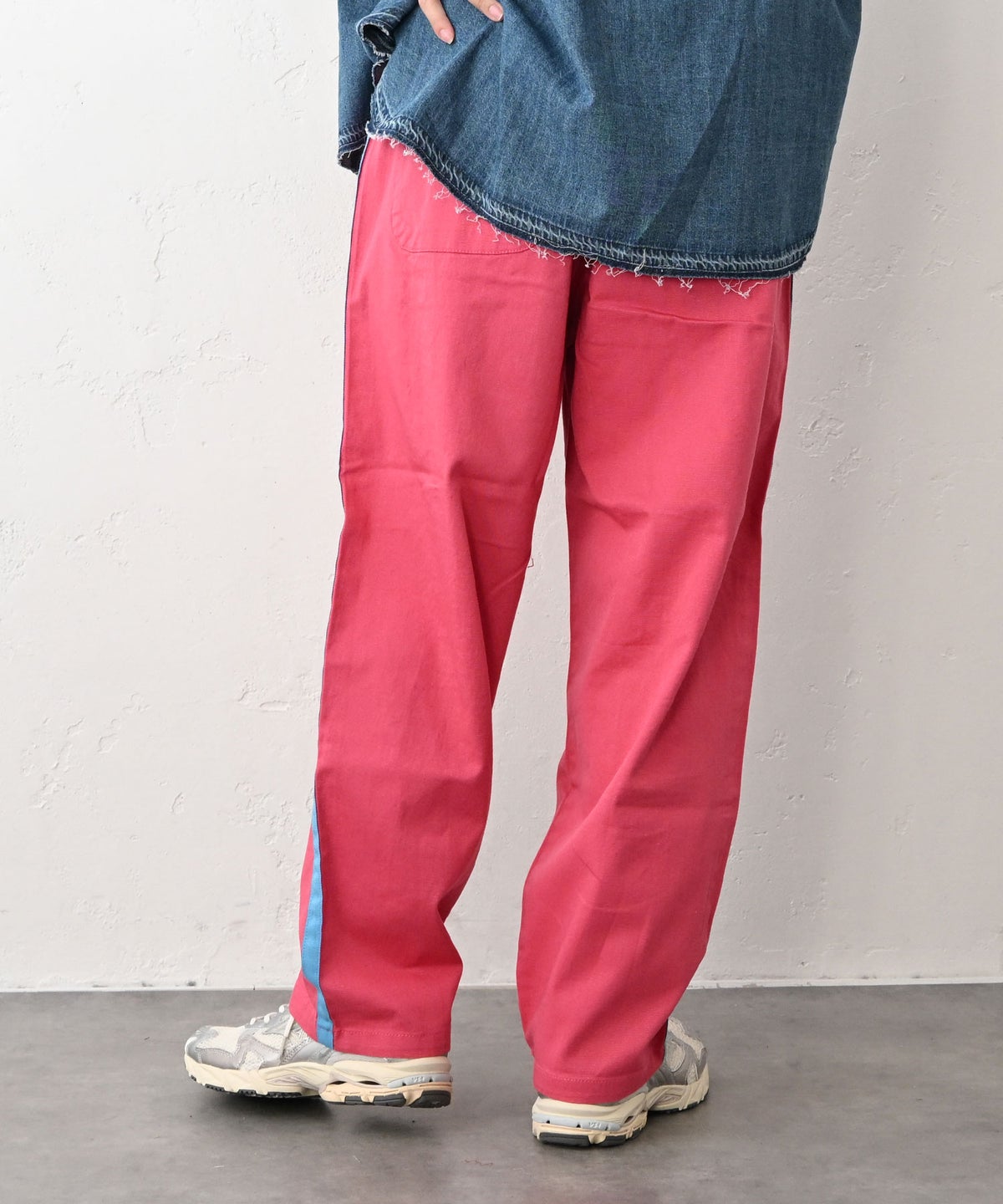 Johnbull｜コットンリネンラインイージーパンツ [[JL261P12]][C]