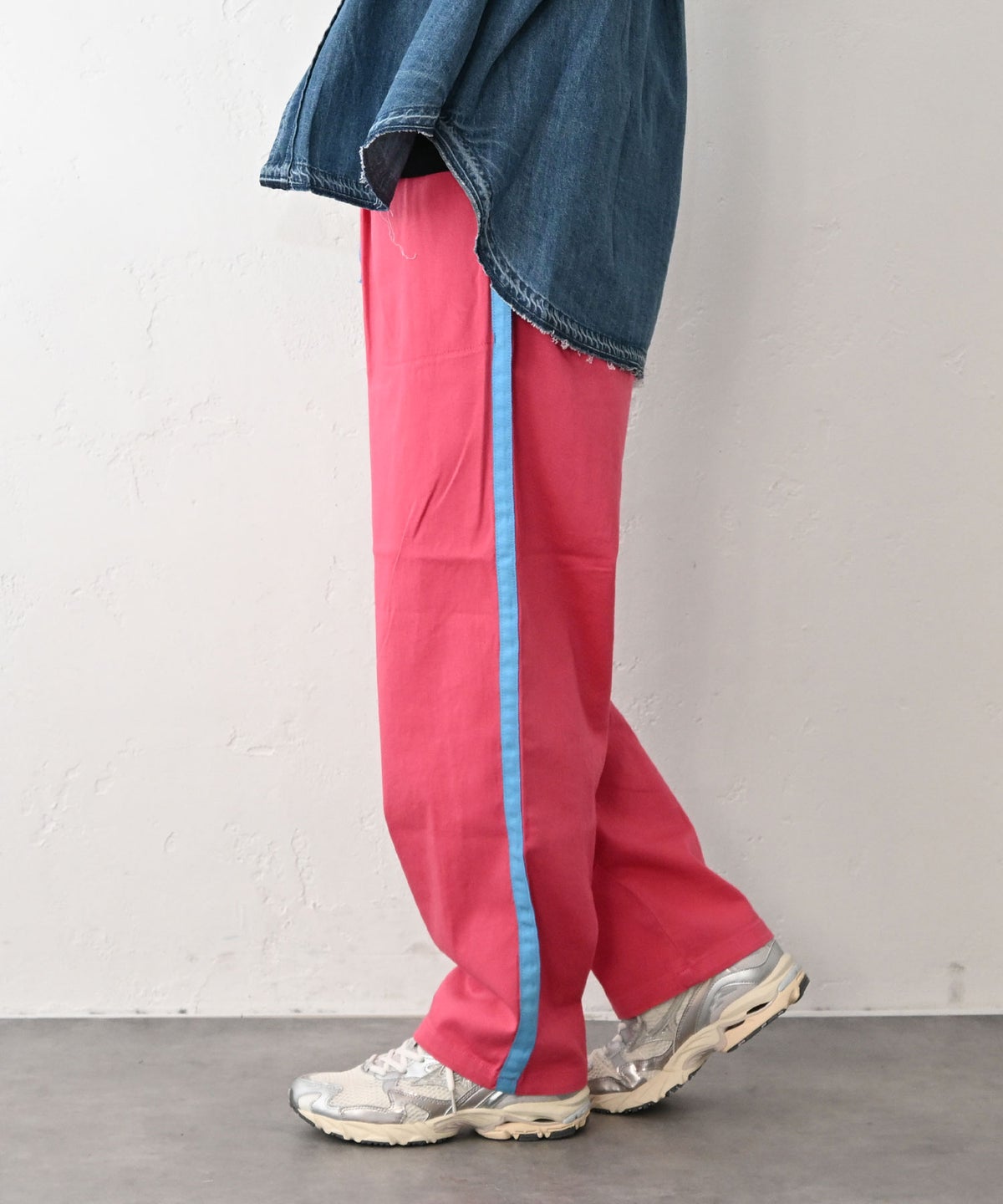 Johnbull｜コットンリネンラインイージーパンツ [[JL261P12]][C]