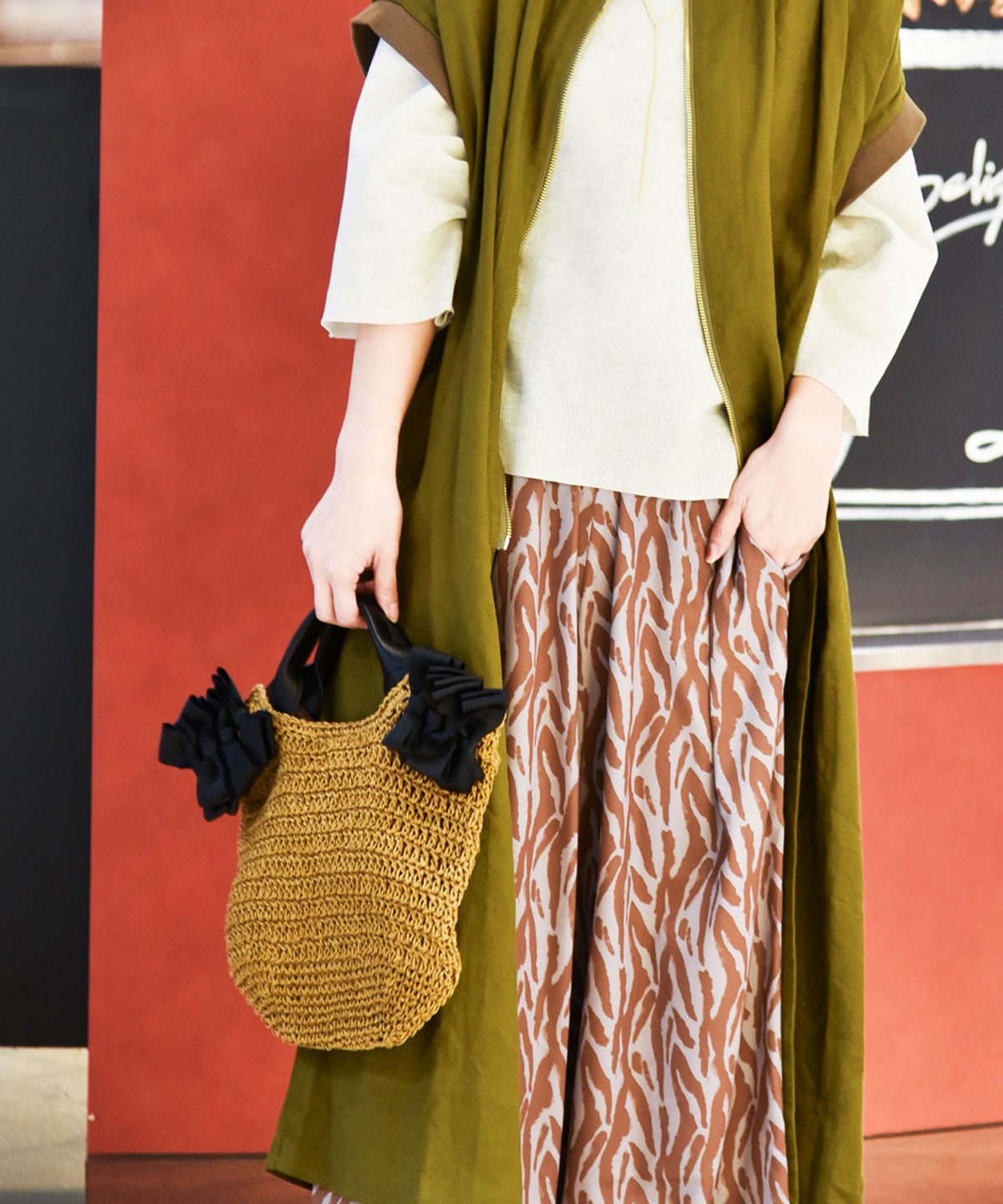 Cachellie｜リボンペーパーバッグ [[57-2457]][C]