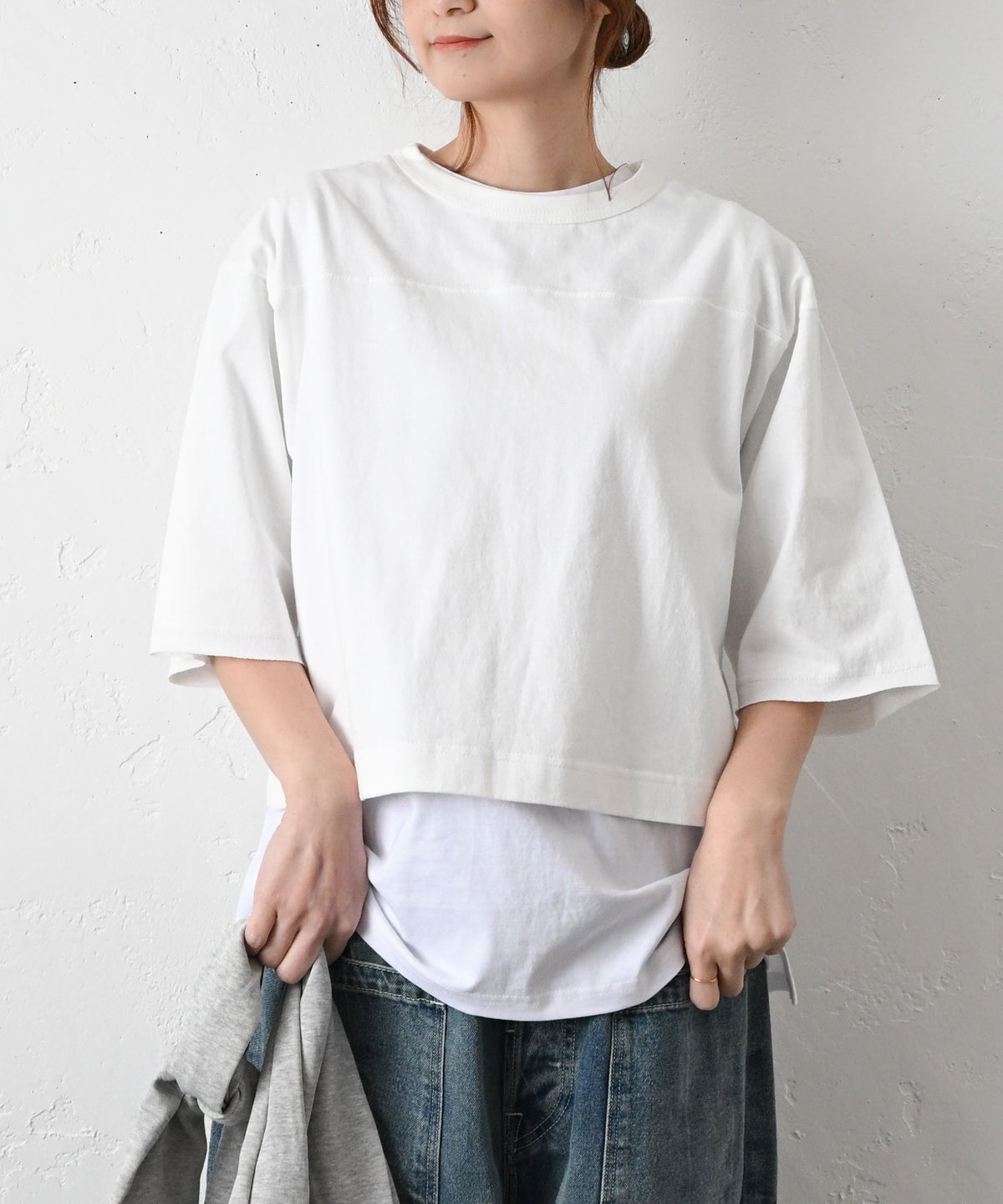 Gives a sense of fullment｜バックプリントホックTシャツ [[861140]][C]