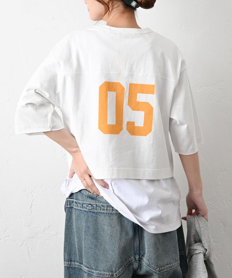 Gives a sense of fullment｜バックプリントホックTシャツ [[861140]][C]